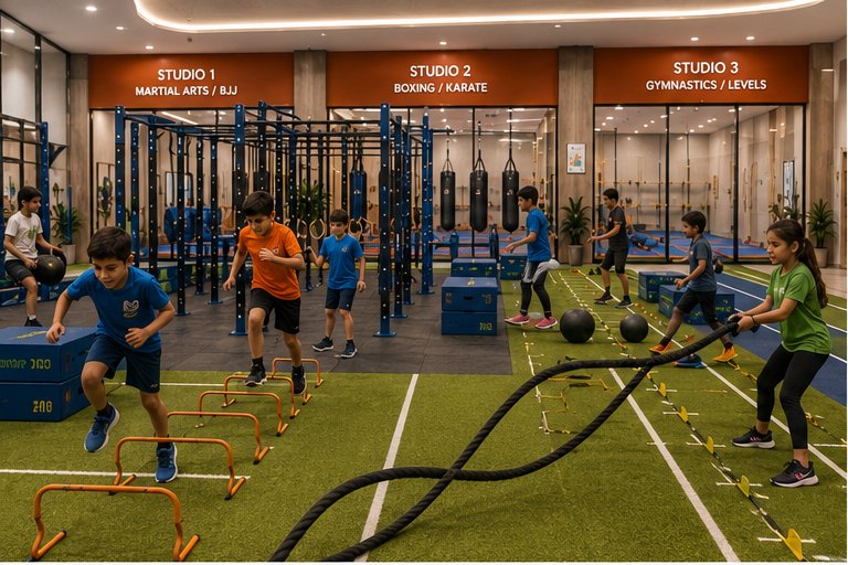 Kids training at KidsXercise
